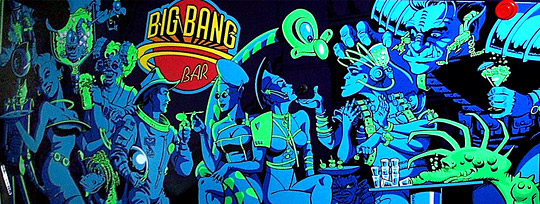 "The beautiful cabinet artwork of Big Bang Bar"
Photo by: Steve Ellenoff